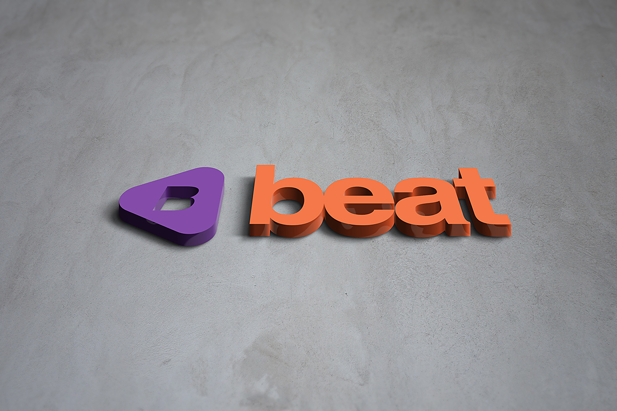 高端逼真质感彩色3D立体LOGO样机插图