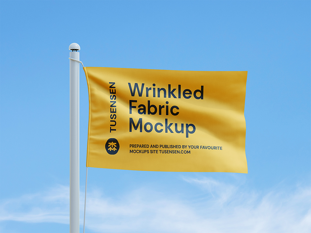 高质感旗帜广告旗样机Mockup4组插图3