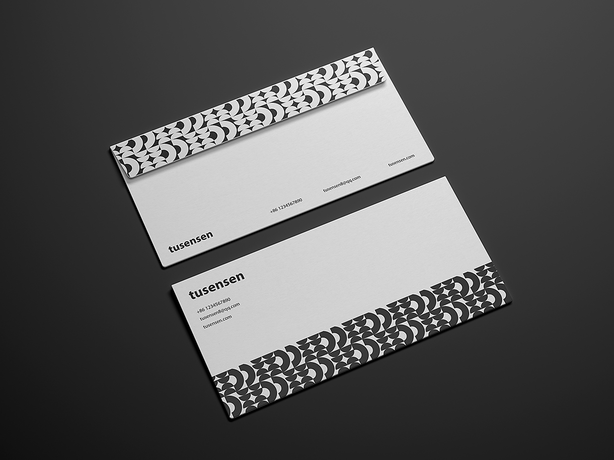 信封名片品牌VI样机mockup9组插图3