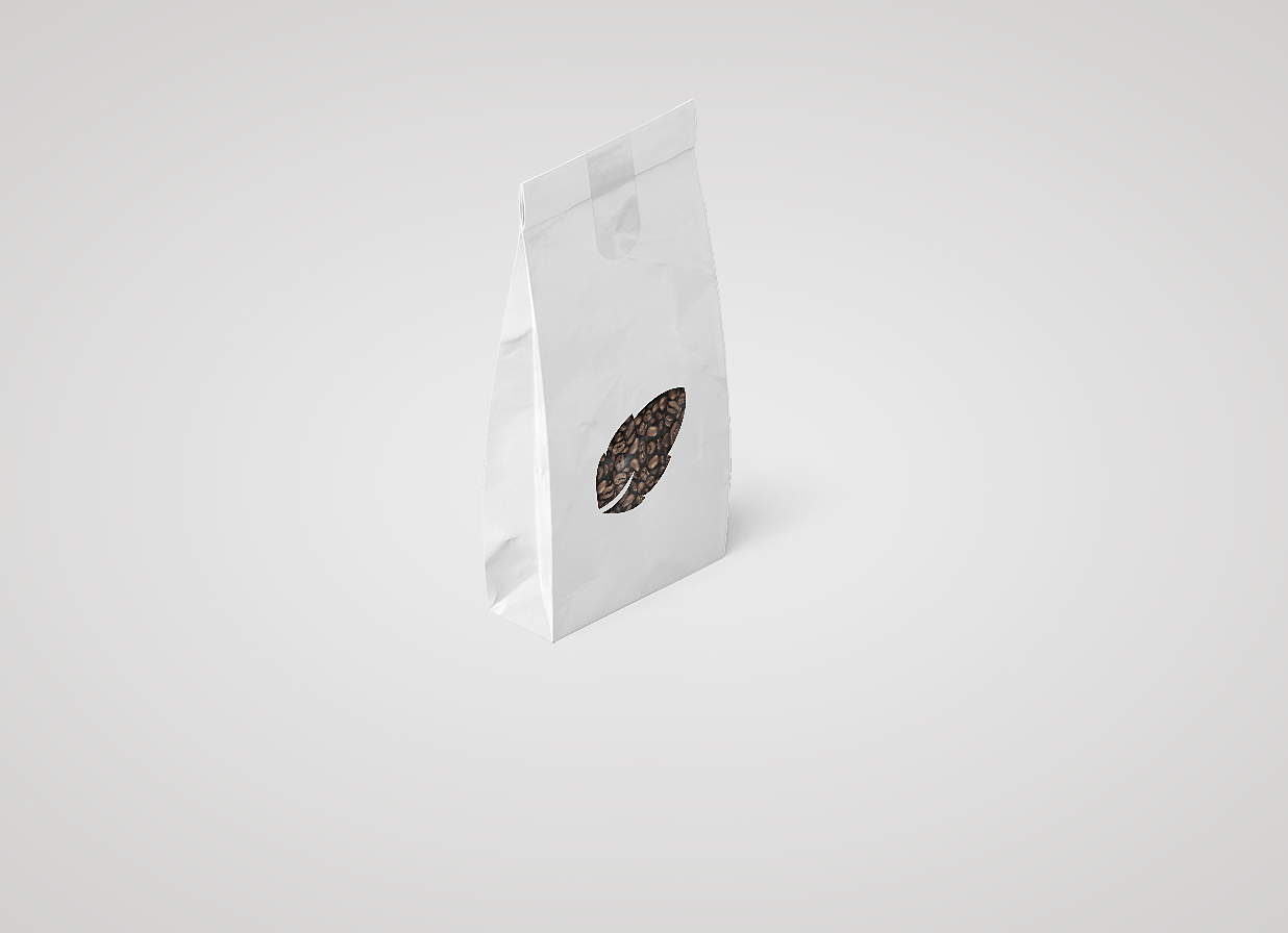 高质感牛皮纸咖啡面包自立袋食品袋样机12组插图3