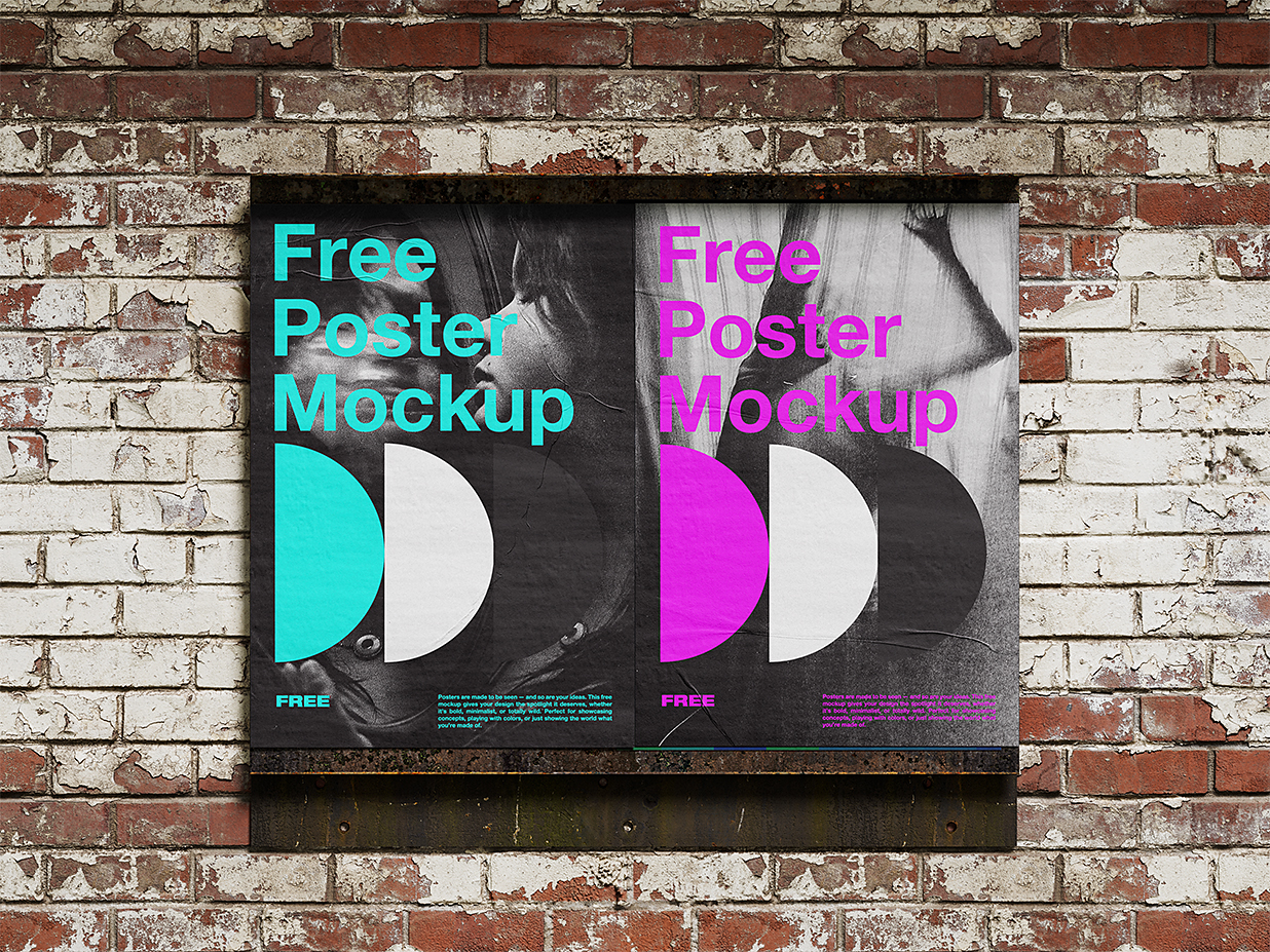 精致海报墙广告牌样机5组插图3