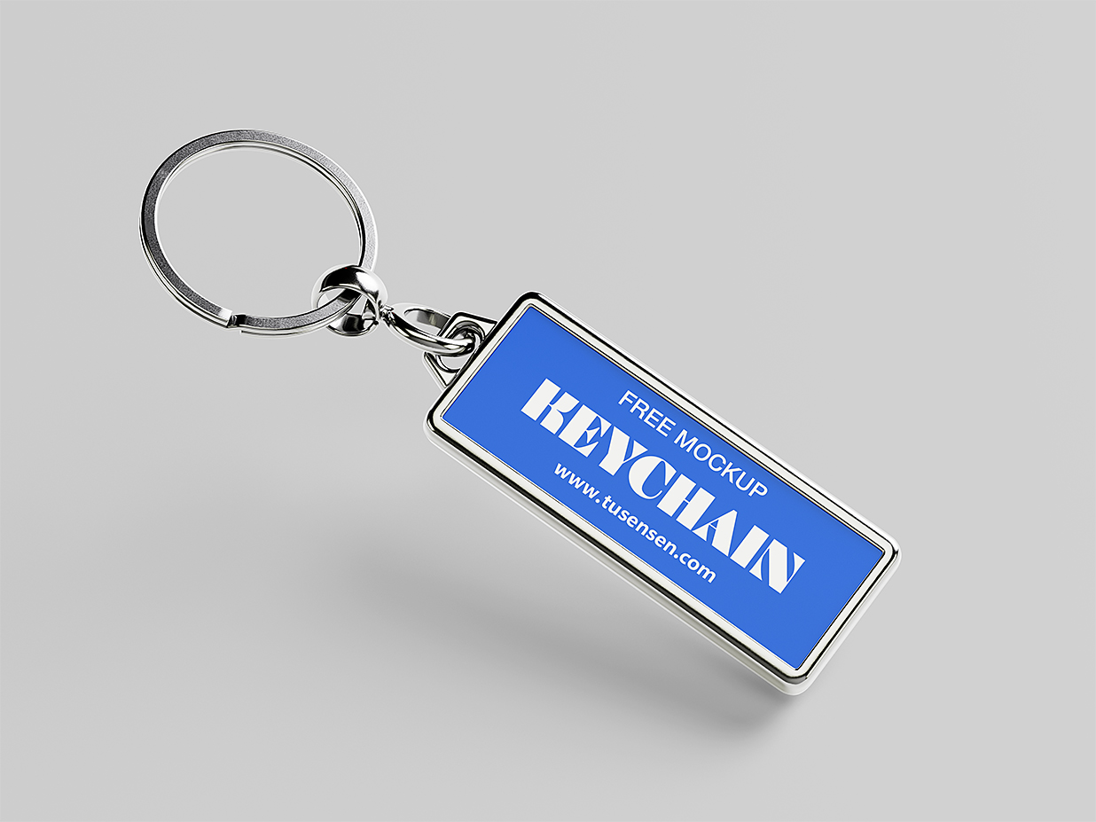 高质感金属矩形钥匙扣样机5组插图3