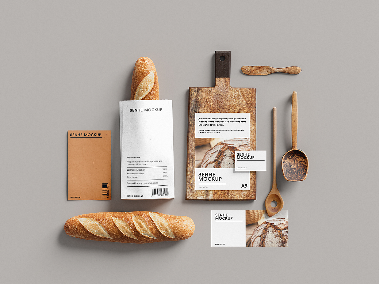 面包品牌包装VI样机7组插图3