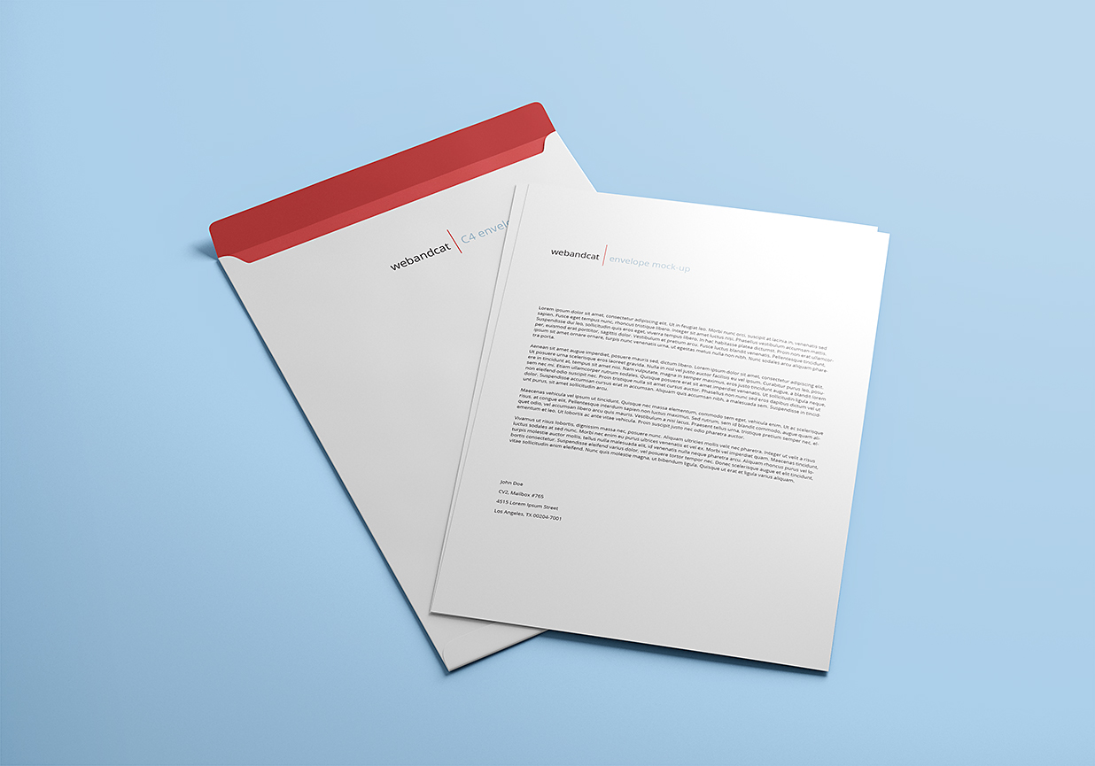 简约信封样机8组Mockup插图3