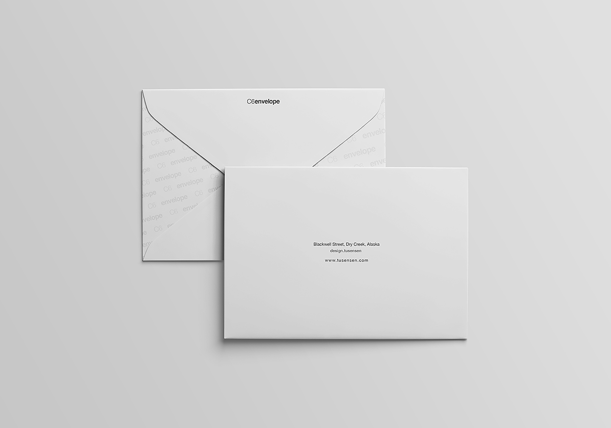 简约高级信封样机7组Mockup插图3