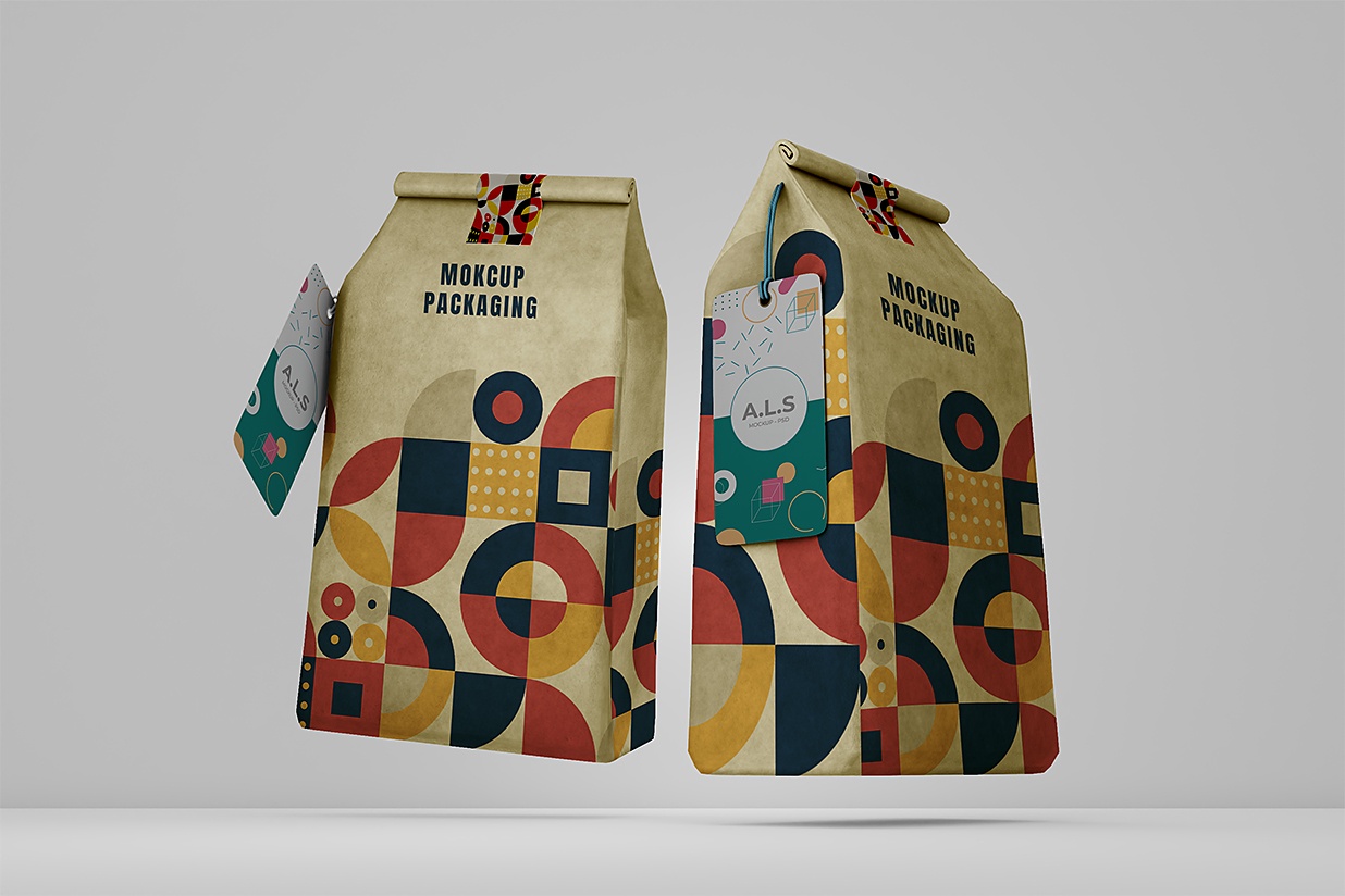 精致纸袋自立袋食品袋样机5组插图4