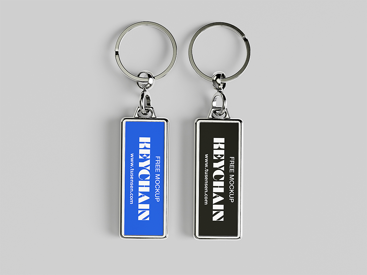 高质感金属矩形钥匙扣样机5组插图4