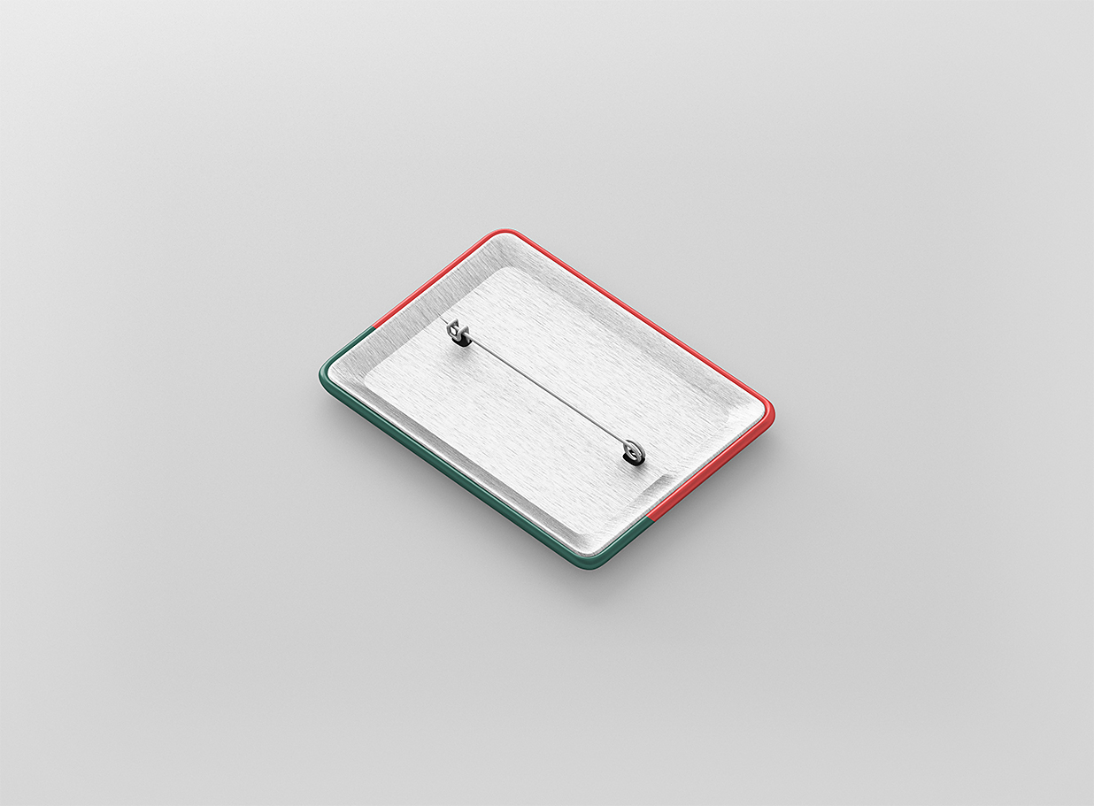 矩形别针徽章胸针样机8组插图4