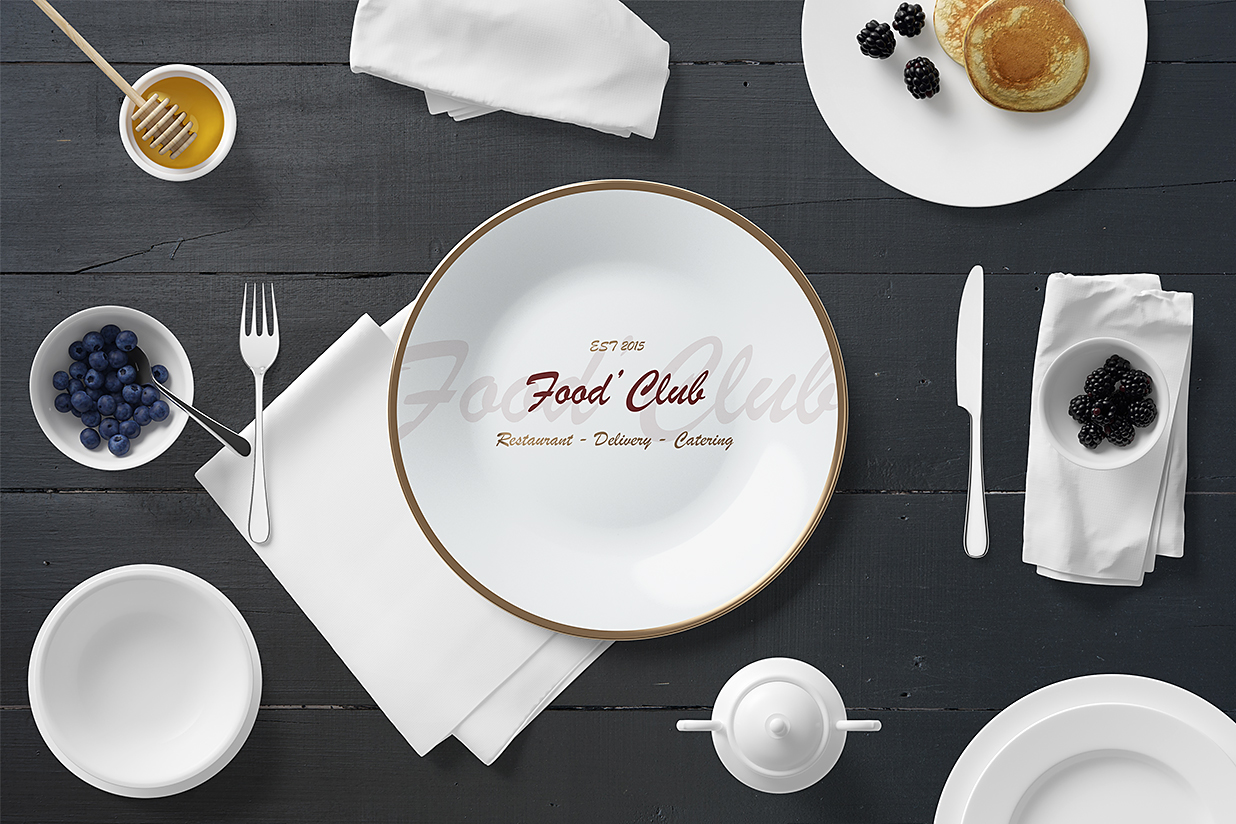 餐厅餐具套装盘子样机7组插图4