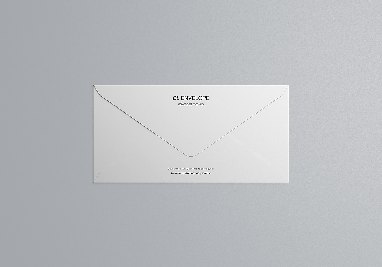 简约精致信封样机7组Mockup插图4