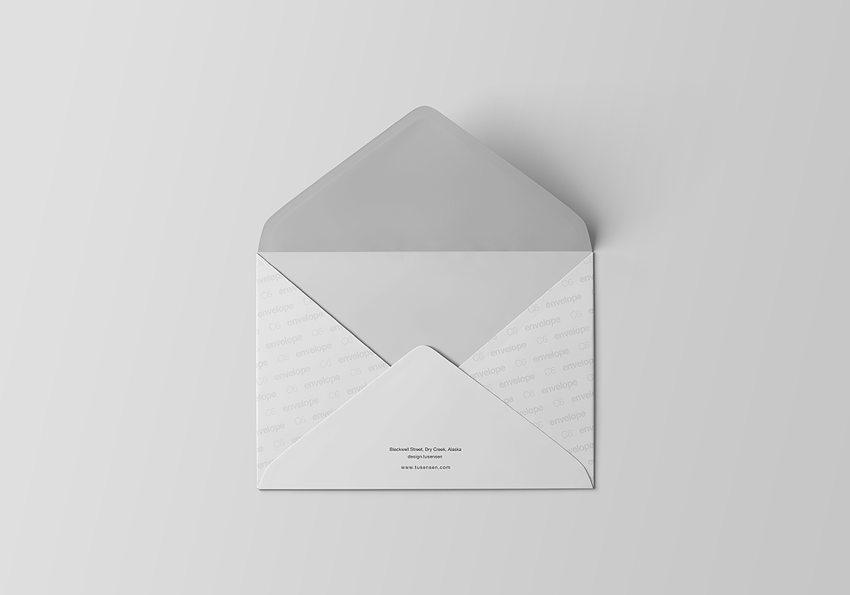 简约高级信封样机7组Mockup插图4