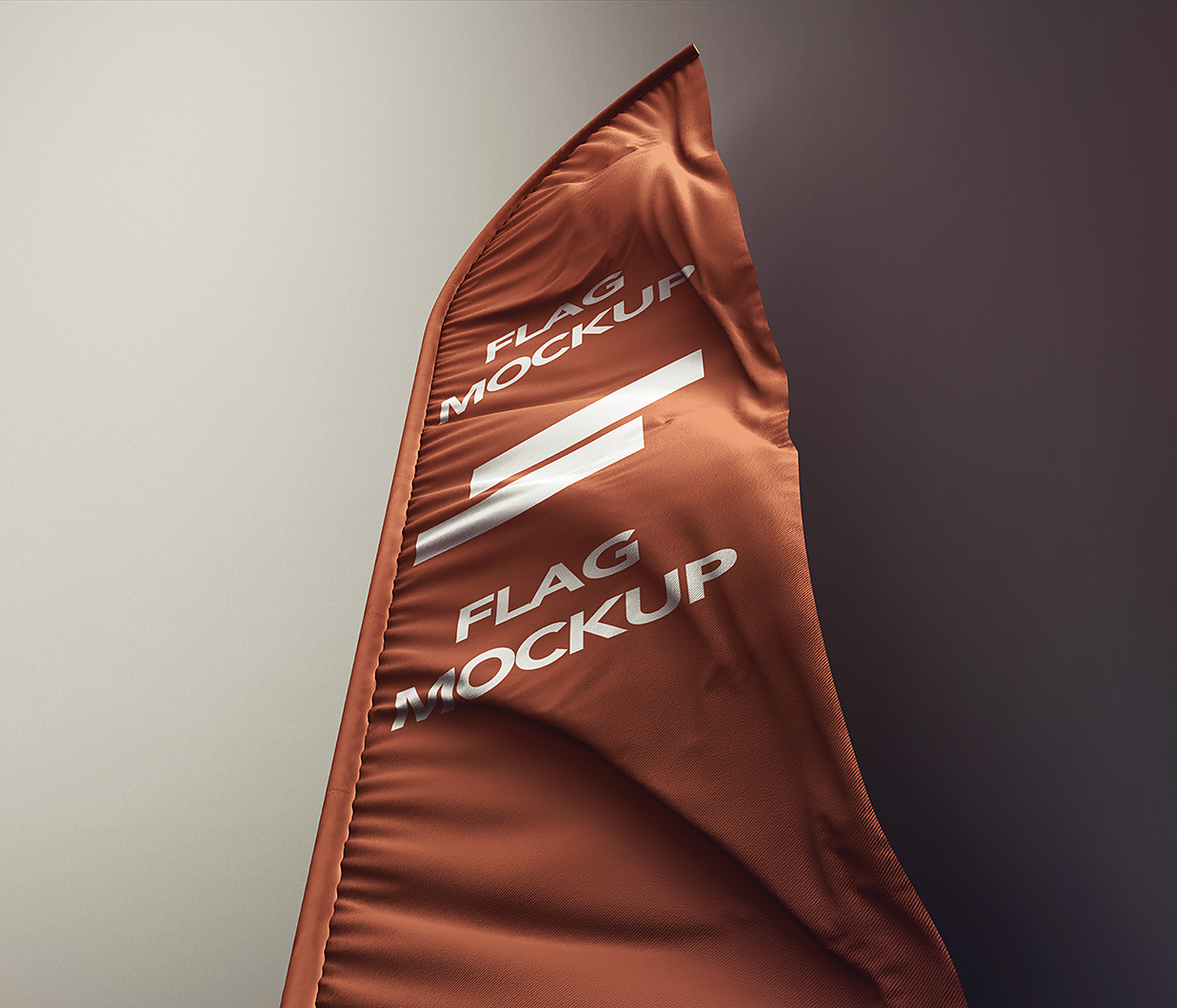 帆船旗帜道旗广告旗样机mockup6组插图4