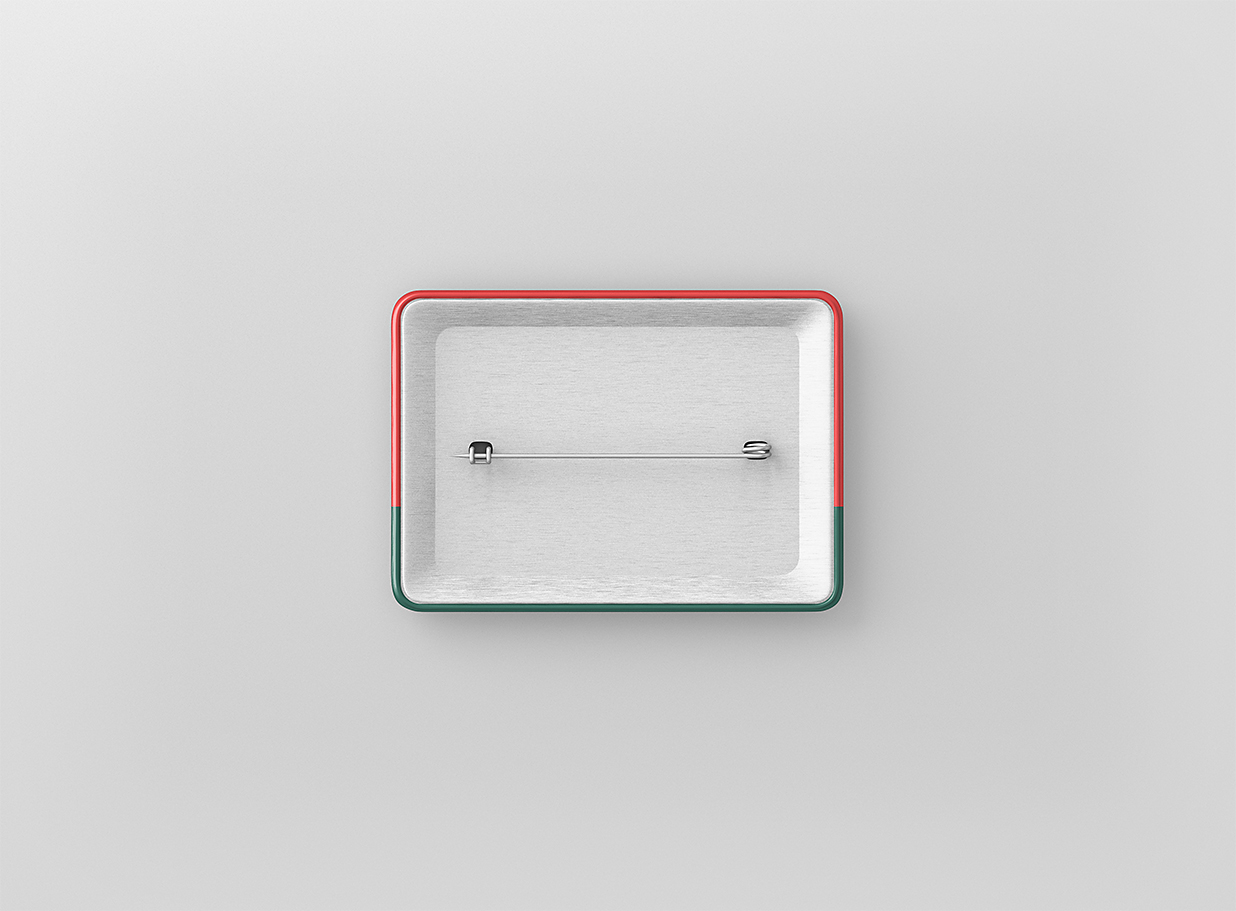 矩形别针徽章胸针样机8组插图5