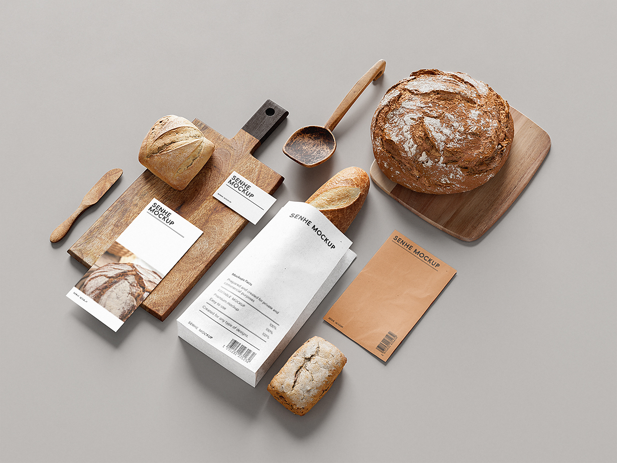 面包品牌包装VI样机7组插图5
