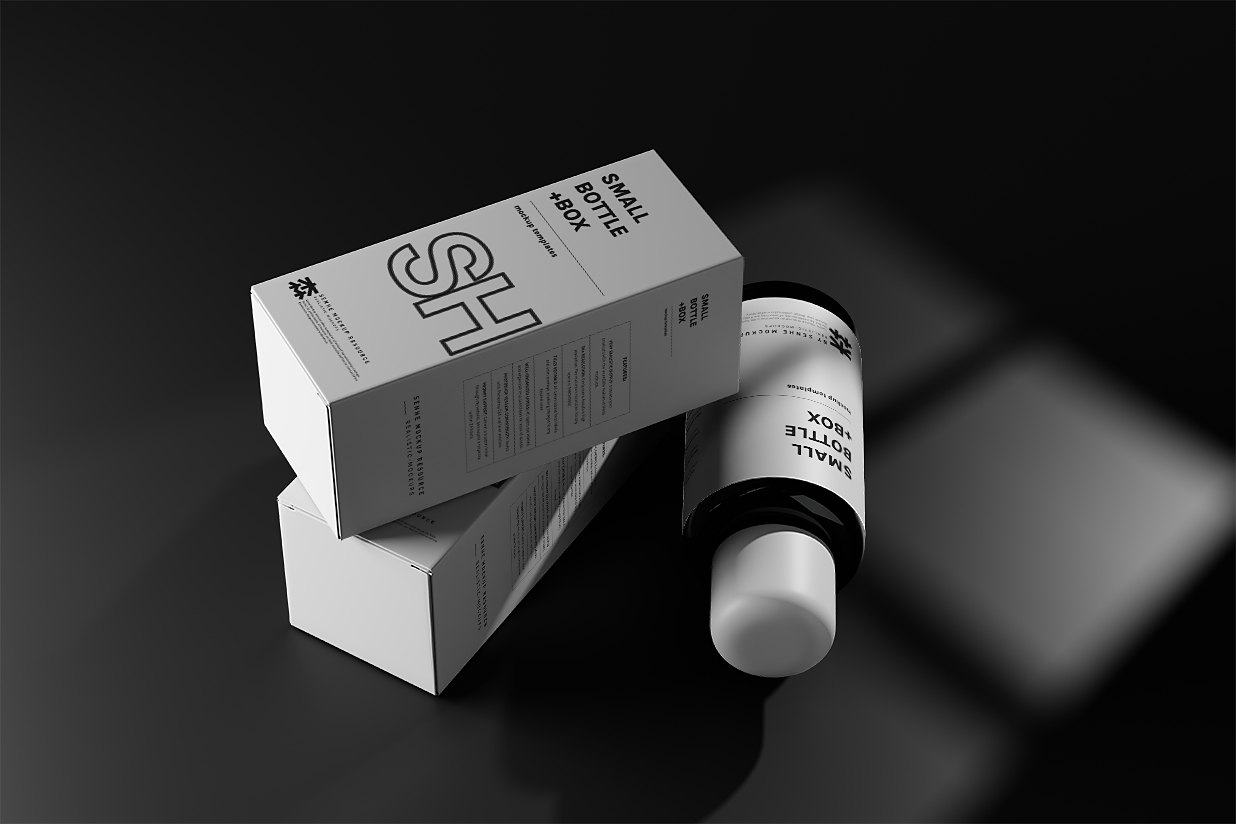 带包装盒的水乳样机8组插图5