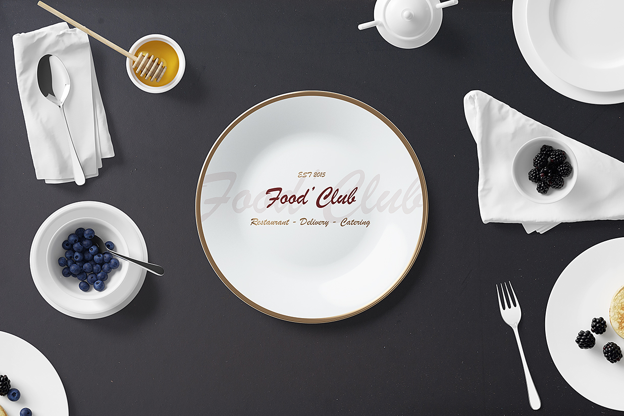 餐厅餐具套装盘子样机7组插图6