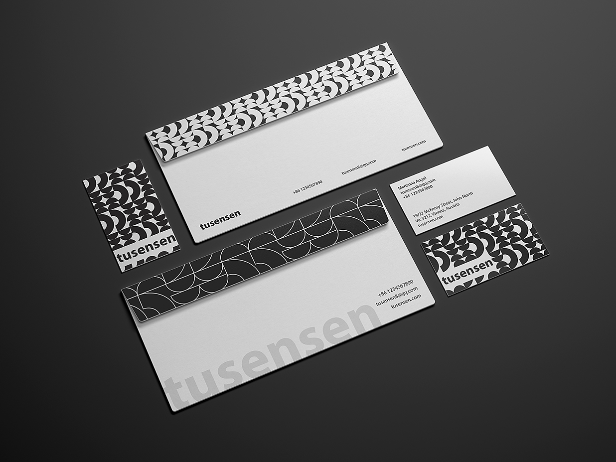 信封名片品牌VI样机mockup9组插图6