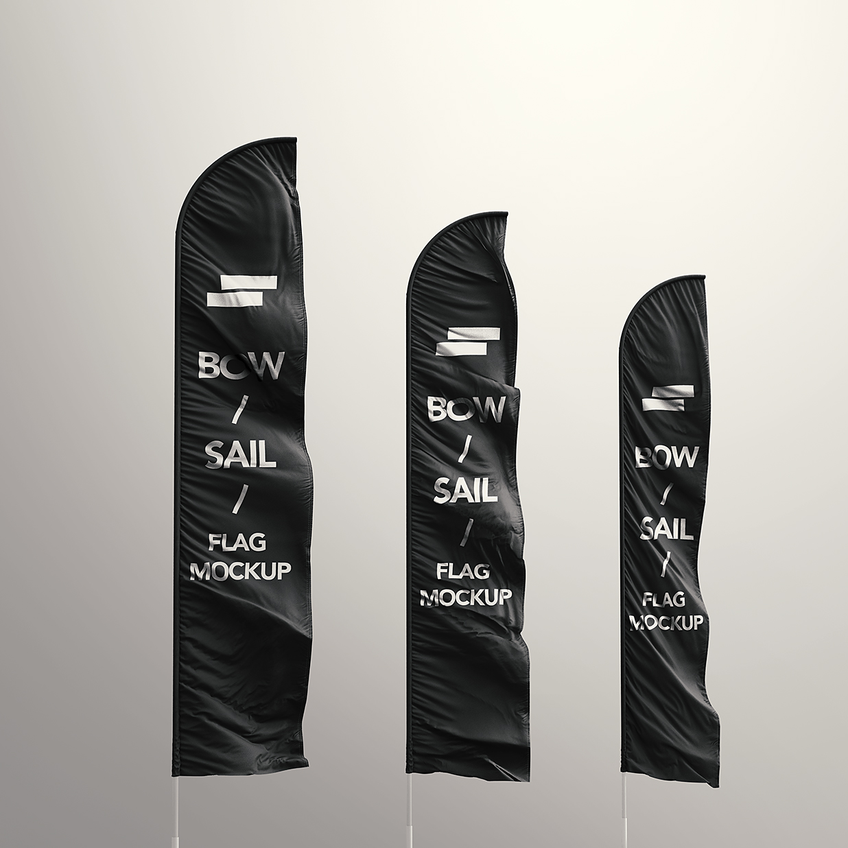 帆旗道旗广告旗旗帜样机mockup10组插图8