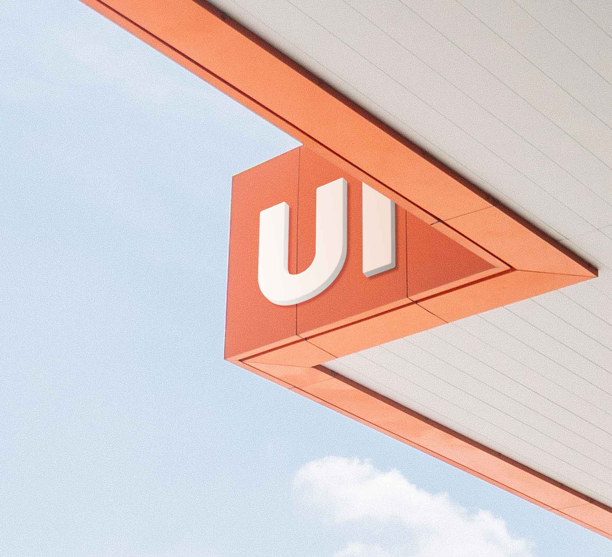 户外建筑3D立体LOGO标志样机Mockup插图