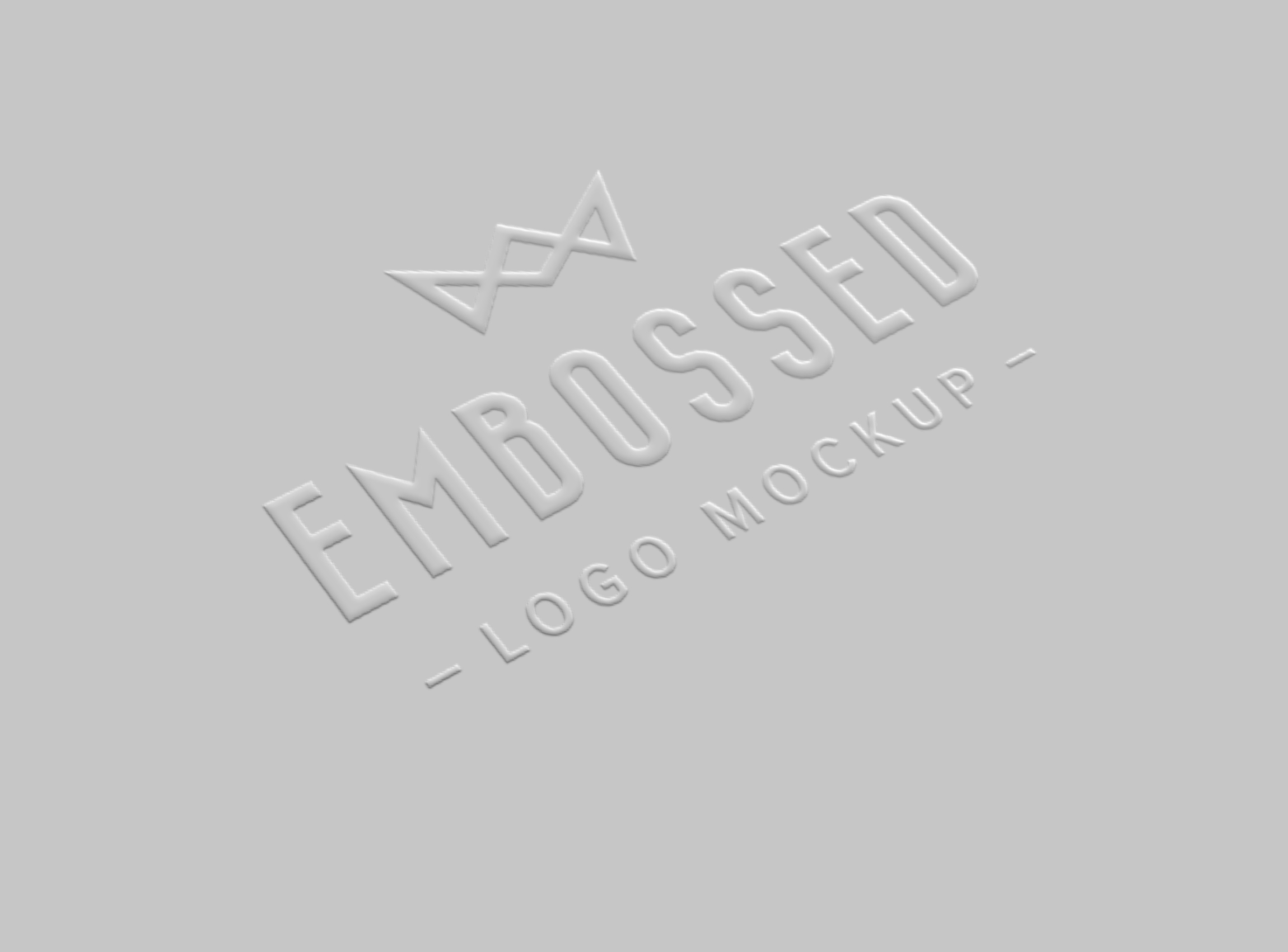 纸张激凸LOGO样机插图