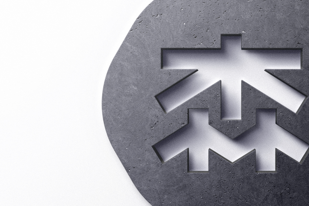 高质感岩石材质3D立体LOGO样机2组插图