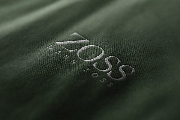 高质感布料压印印花LOGO样机