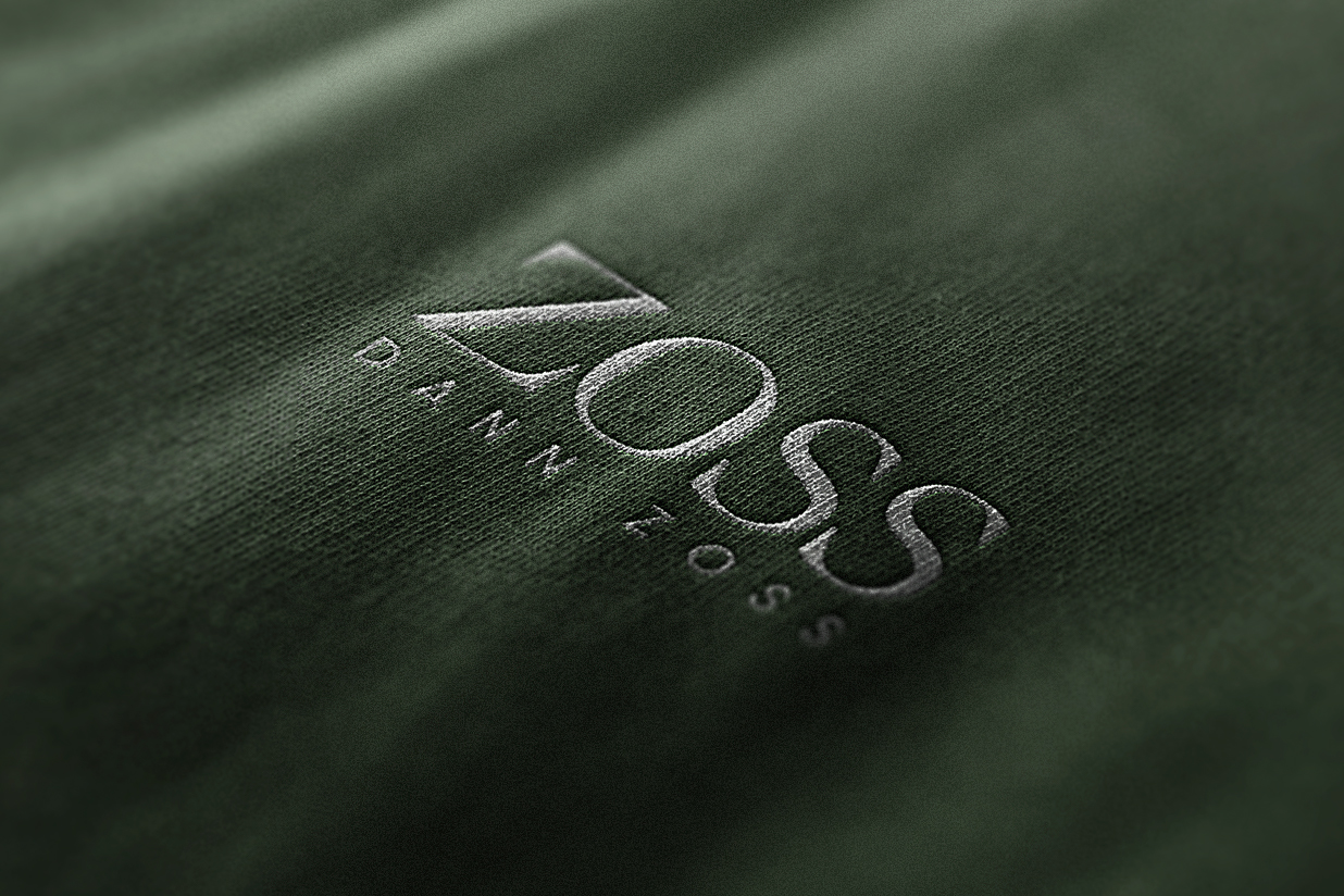 高质感布料压印印花LOGO样机插图