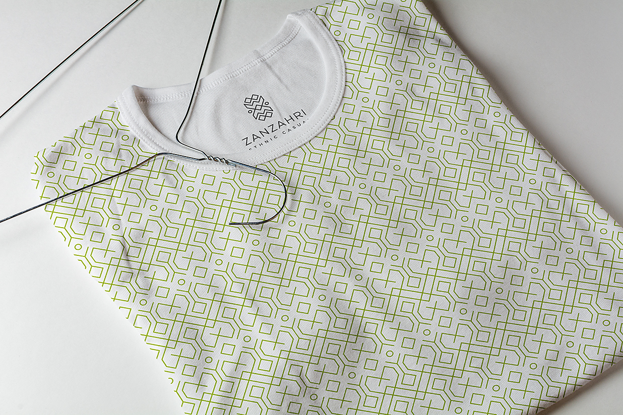 T恤布料LOGO标志样机Mockup插图