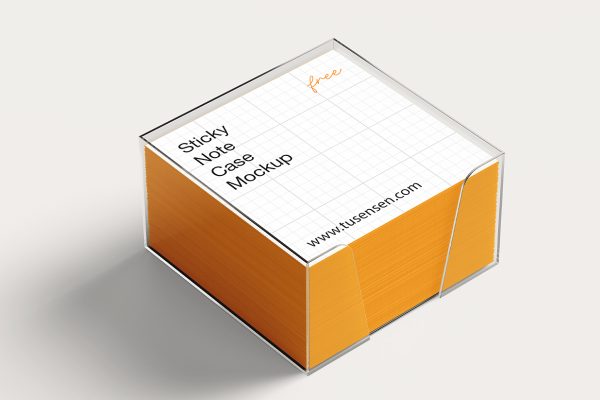 玻璃便利贴便签盒样机4组