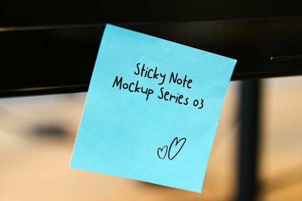 纸张便利贴便签纸样机