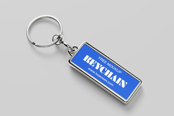 高质感金属矩形钥匙扣样机5组