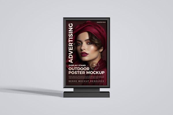 户外广告牌海报样机