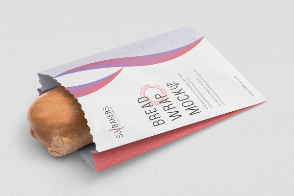 面包外带纸袋食品袋样机4组