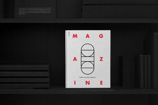 带场景的精装书籍样机