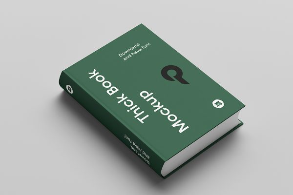 精致的精装书籍样机