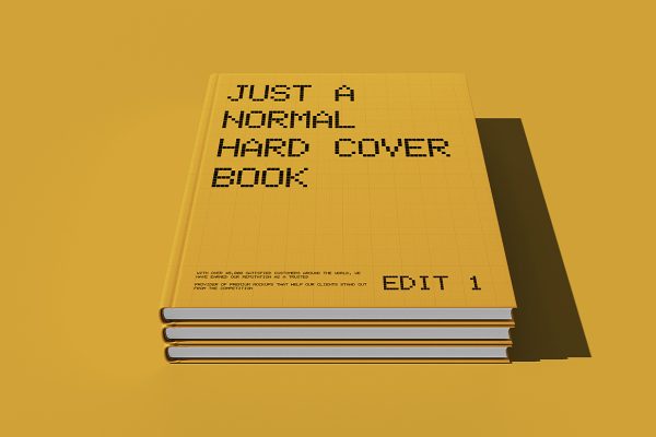 精致的精装书籍样机