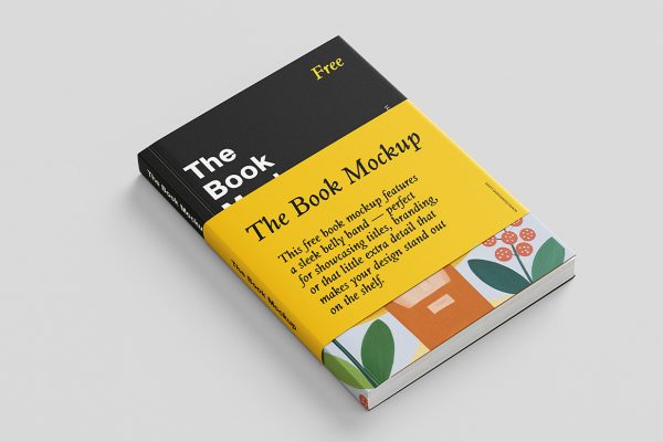 精致的软皮书籍样机5组