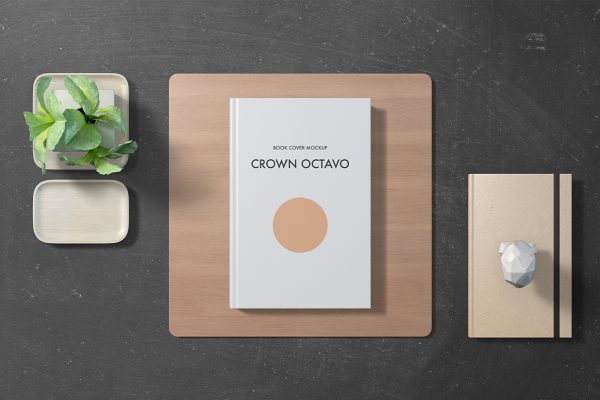 带场景的精装书籍样机4组