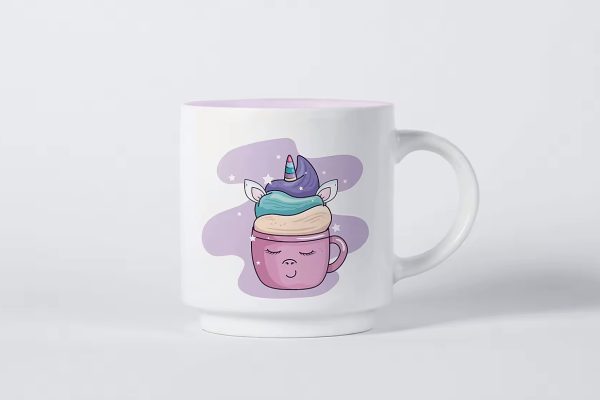 极简白色马克杯样机3组