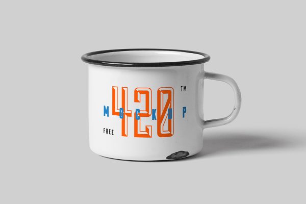 经典搪瓷杯样机