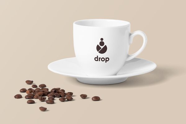 精致陶瓷咖啡杯茶杯样机