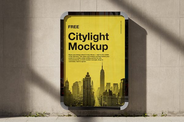 精致广告牌海报样机2组