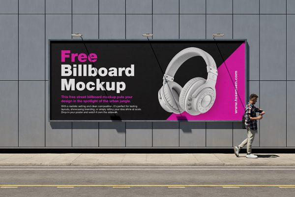 精致街边广告牌样机2组