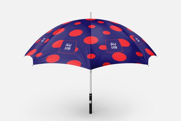 精致雨伞太阳伞样机
