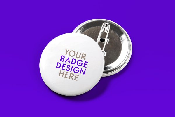 正反面别针徽章胸针样机