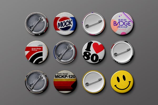 复古金属别针徽章胸针样机