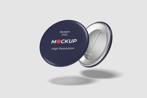 高质感别针徽章胸针样机