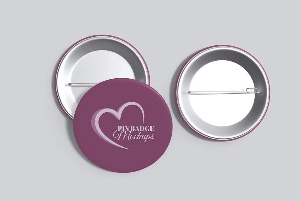 别针徽章胸针样机