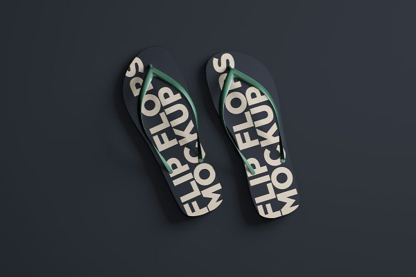 高质感海滩凉鞋人字拖样机