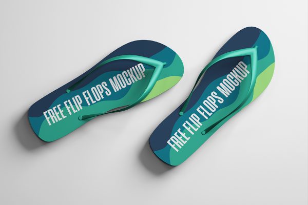 高质感海滩凉鞋人字拖样机